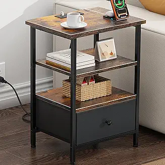 Tensirock Side Table with Charging Station